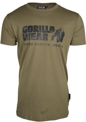Gorilla Wear Pánské tričko s krátkým rukávem Classic T-shirt Army Green