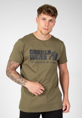 Gorilla Wear Pánské tričko s krátkým rukávem Classic T-shirt Army Green