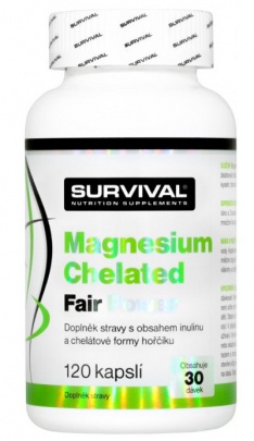 Survival Magnesium Chelated Fair Power® 120 kapslí