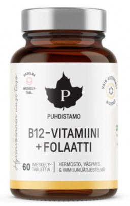 Puhdistamo Vitamin B12 Folate 60 kapslí