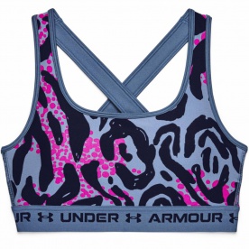Dámská sportovní podprsenka Under Amour Crossback Mid Print - 1361042-470