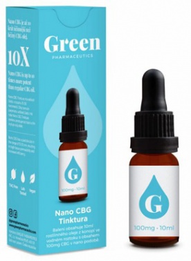 Green Pharmaceutics CBG Nano Tinktura 100mg 10ml VÝPRODEJ 16.11.2021