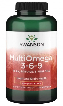 Swanson Multi Omega 3-6-9 120 kapslí