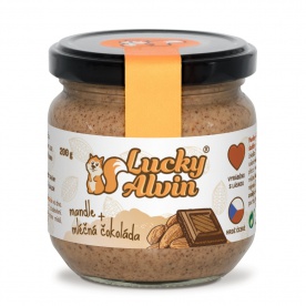 Lucky Alvin Mandlový krém s mléčnou čokoládou 200 g PROŠLÉ DMT