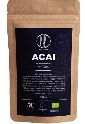 BrainMax Pure Acai BIO prášek 100g PROŠLÉ DMT