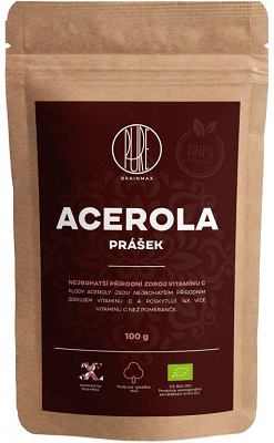 BrainMax Pure Acerola BIO prášek 100g