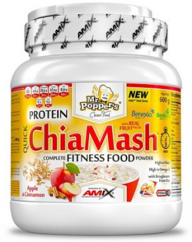 Amix Protein ChiaMash 600g - Jablko&Skořice&Rozinky VÝPRODEJ (POŠK.OBAL)