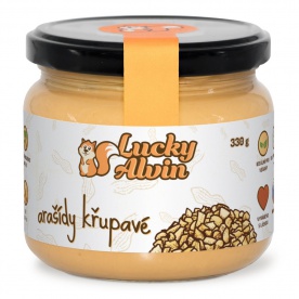 Lucky Alvin Arašídový krém 330g - jemný PROŠLÉ DMT 12.7.2021