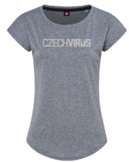 Czech Virus Sportovní Tričko Recycled Dámské šedé