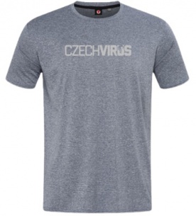 Czech Virus Sportovní Tričko Recycled Pánské šedé