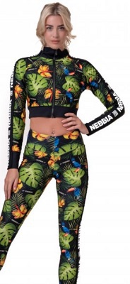 Nebbia High-energy Crop Top Bunda 564 Jungle Green - M