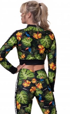 Nebbia High-energy Crop Top Bunda 564 Jungle Green - M