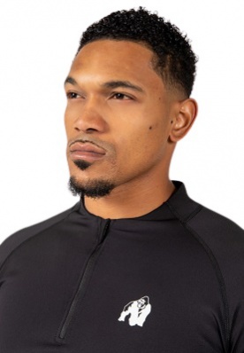 Gorilla Wear Pánské tričko s dlouhým rukávem Hamilton Hybrid Black