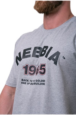 Nebbia Pánské tričko Golden Era 192 šedá - L