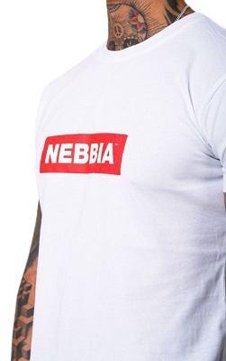 Nebbia Pánské tričko Nebbia Basic 593 bílá