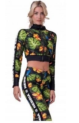 Nebbia High-energy Crop Top Bunda 564 Jungle Green - M