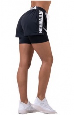 Nebbia Fast&Furious Double Layer šortky 527 black