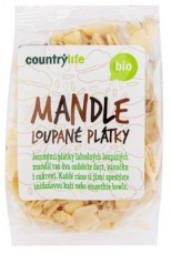 Country Life BIO Mandle loupané plátky 100 g