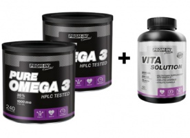 2x Prom-in Pure Omega 3 240 kapslí + Prom-in Vita Solution 60 tablet ZDARMA