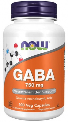 Now Foods Gaba 750 mg