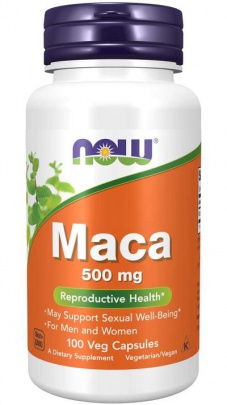 Now Foods Maca 500 mg 100 rostlinných kapslí
