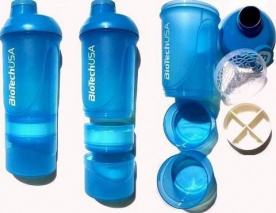 BioTechUSA šejkr Wave+ 600 ml + 200 ml + 150 ml