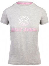 BIDI BADU Dámské tričko Lamia Basic Logo Tee Grey