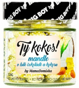 Big Boy Ty kokos! Mandle v bílé čokoládě s kokosem @mamadomisha 120 g