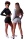 Gorilla Wear Dámský Pixley Crop Top Hoodie Black