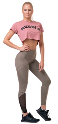 Nebbia Fit & Smart legíny s vysokým pasem 572 mocha