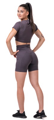 Nebbia Fit & Smart dámské cyklistické šortky 575 marron