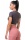 Nebbia Sporty Hero crop top s krátkým rukávem 584 marron