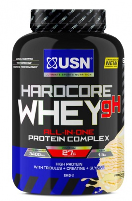 USN Hardcore Whey gH 2000 g + USN šejkr Mixmaster 750 ml ZDARMA