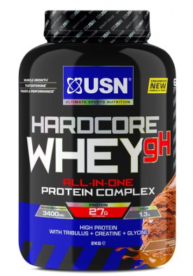 USN Hardcore Whey gH 2000 g + USN šejkr Mixmaster 750 ml ZDARMA
