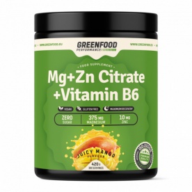 GreenFood Performance Mg + Zn Citrate + Vitamin B6 420 g