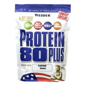 Weider Protein 80 Plus 500 g - banán VÝPRODEJ (POŠK.OBAL)