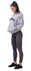 Nebbia Iconic Hero mikina s kapucí 581 light grey