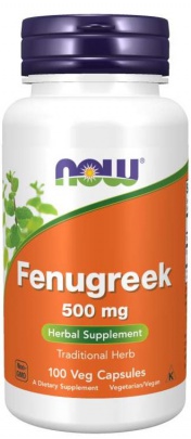 Now Foods Fenugreek, Pískavice řecké seno 500 mg