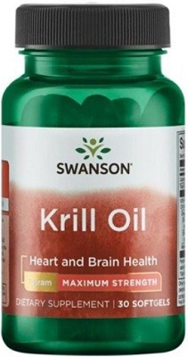 Swanson Krill Oil Maximum Strength 1000 mg 30 kapslí PROŠLÉ DMT