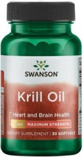 Swanson Krill Oil Maximum Strength 1000 mg 30 kapslí VÝPRODEJ