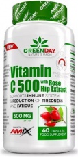Amix GreenDay Vitamin C 500 s extraktem z šípků 60 kapslí PROŠLÉ DMT