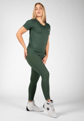 Gorilla Wear Dámské bezešvé legíny Neiro Army Green VÝPRODEJ