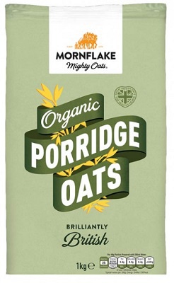 Mornflake Organic Porridge Oats BIO 1000 g
