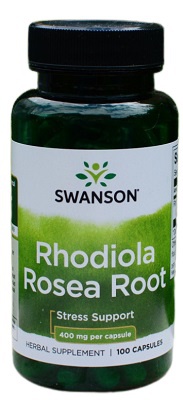 Swanson Rhodiola Root 400 mg 100 kapslí