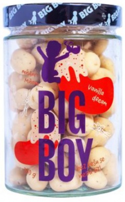 Big Boy Vanilla dream - Kešu v bio bílé čokoládě s kousky pravé vanilky 300 g
