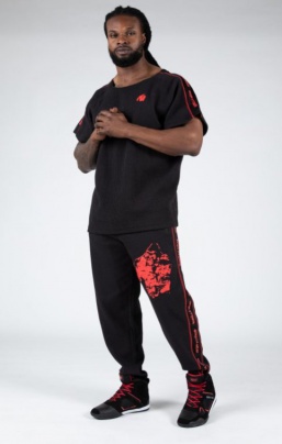 Gorilla Wear Buffalo Old School Work Out Top Black/Red