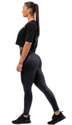 Nebbia Glossy Look Bubble Butt Legíny s vysokým pasem 586