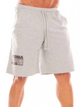 Nebbia Fitness šortky Hard 944 světle šedé - M