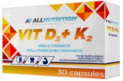 AllNutrition Vitamín D3 + K2 30 kapslí