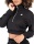 Gorilla Wear Dámská Ocala crop top mikina se zipsem černá